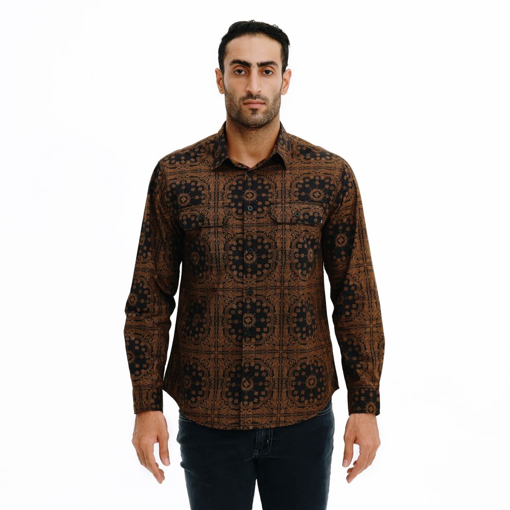 EIGER Blumen Paisley Long-Sleeved Shirt