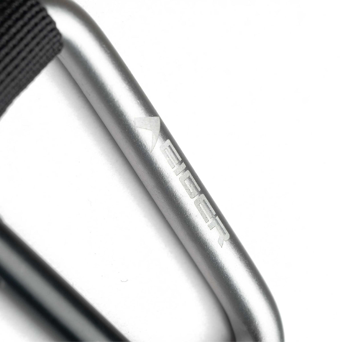 EIGER Pear D Carabiner Wstrap 8mm Compass Keychain