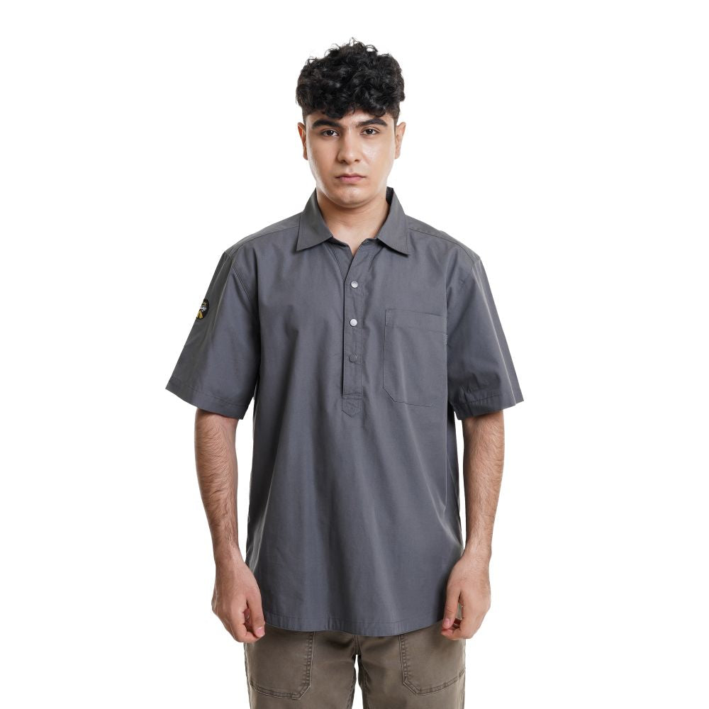 EIGER Riverton Half Button Short-Sleeved Shirt