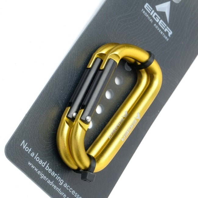 EIGER D Carabiner (6mm x 2 pcs)