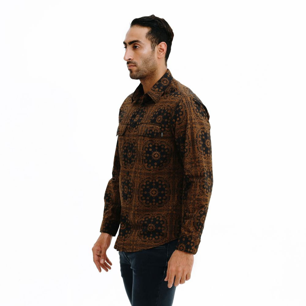 EIGER Blumen Paisley Long-Sleeved Shirt