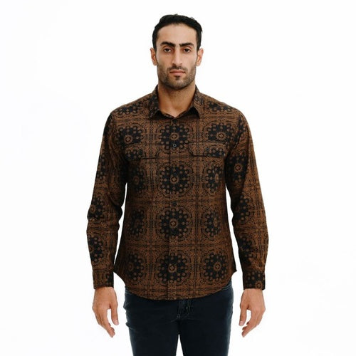 EIGER Blumen Paisley Long-Sleeved Shirt