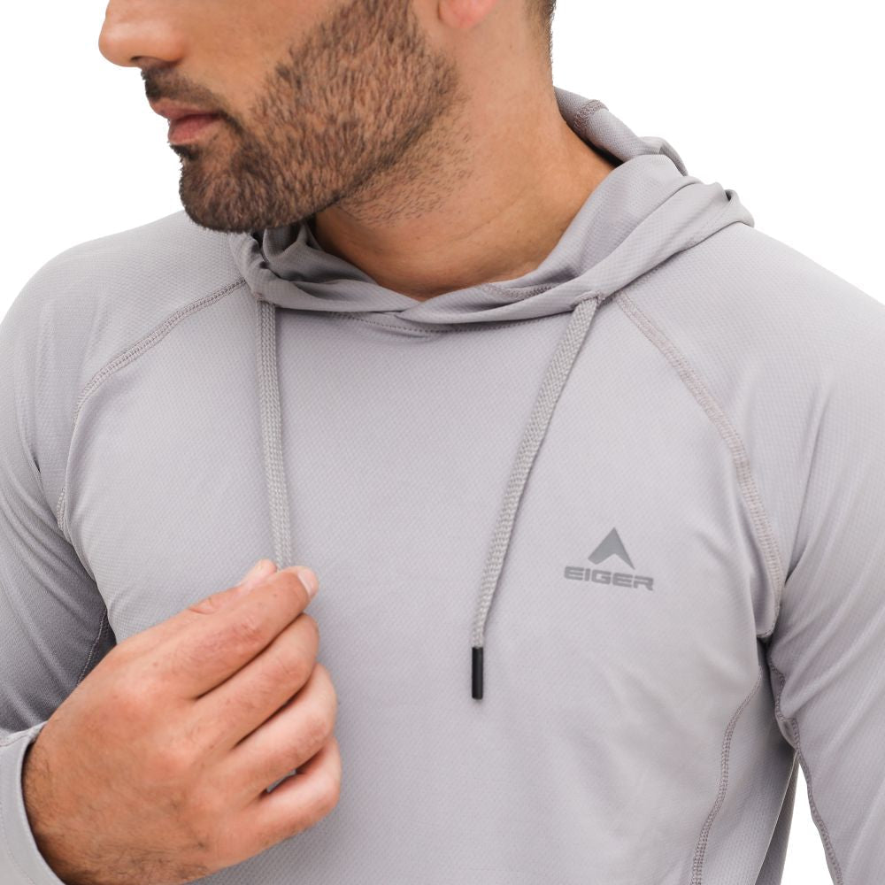 EIGER Mens Tropple Hoodie 2.0 Long-Sleeved T-Shirt