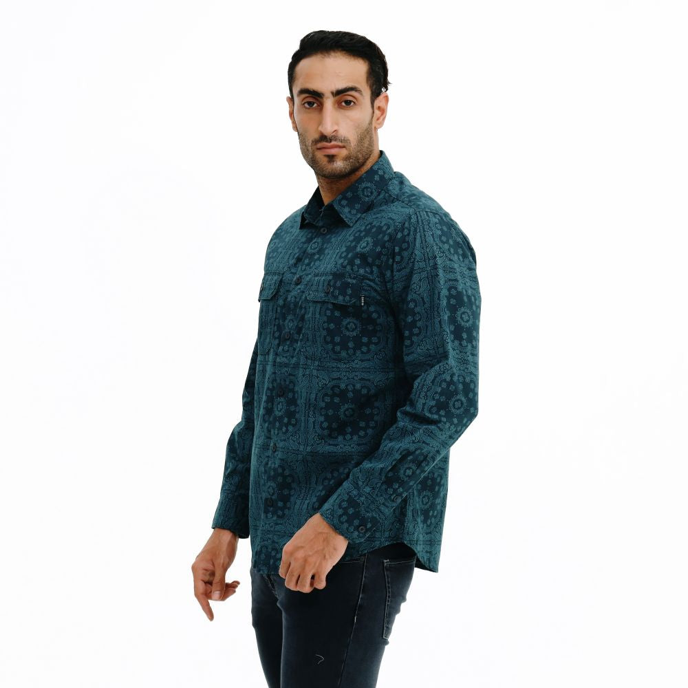 EIGER Blumen Paisley Long-Sleeved Shirt
