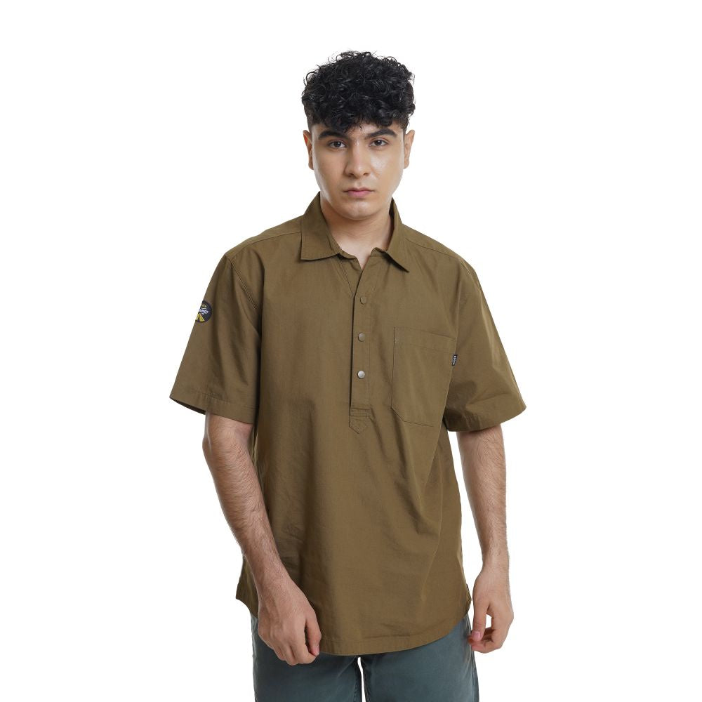 EIGER Riverton Half Button Short-Sleeved Shirt