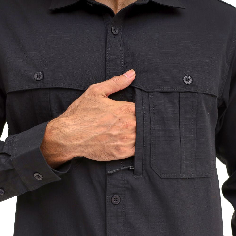 EIGER Ambition Tropic BLK Borneo F1 Long-Sleeved Shirt