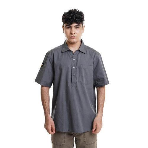 EIGER Riverton Half Button Short-Sleeved Shirt