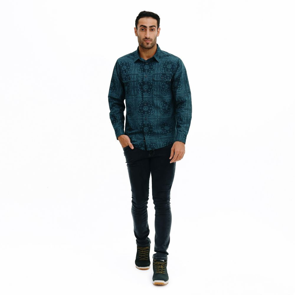 EIGER Blumen Paisley Long-Sleeved Shirt