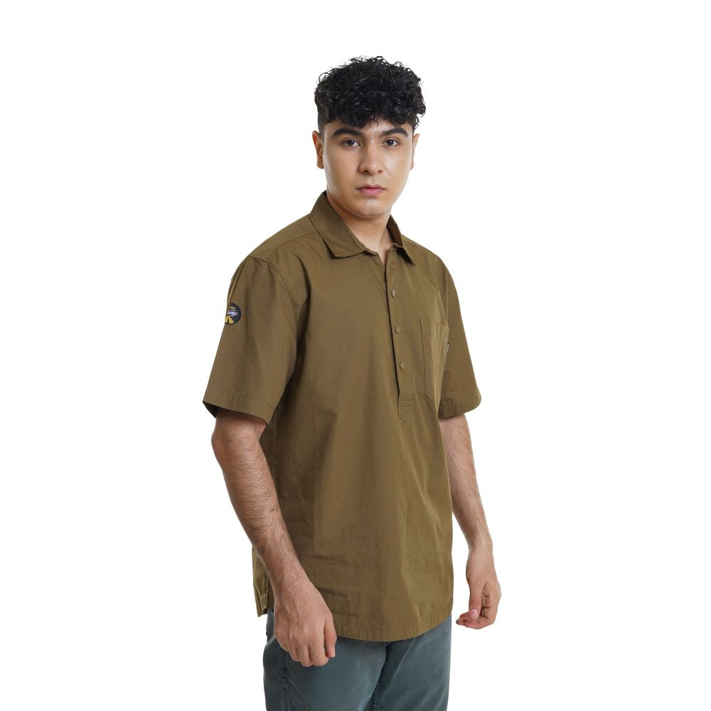 EIGER Riverton Half Button Short-Sleeved Shirt