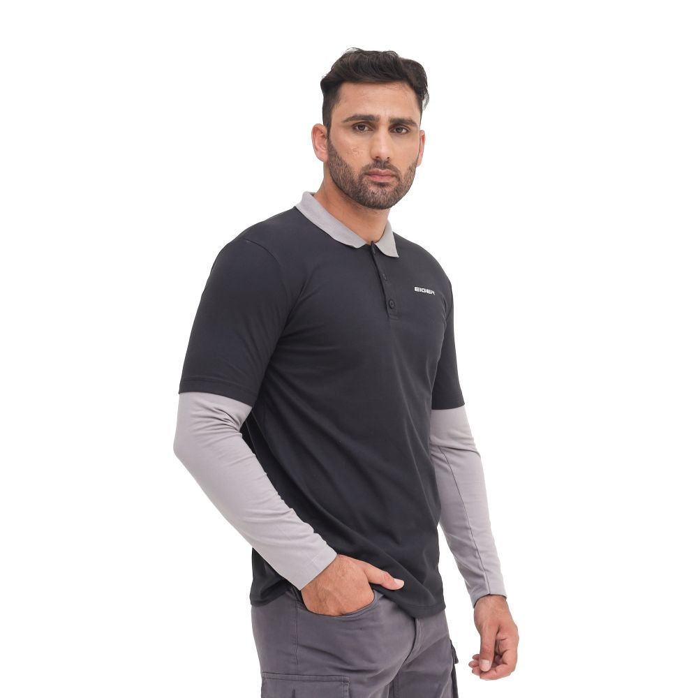 EIGER Paparanga Long-Sleeved Polo Shirt