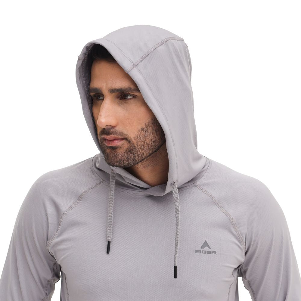 EIGER Mens Tropple Hoodie 2.0 Long-Sleeved T-Shirt