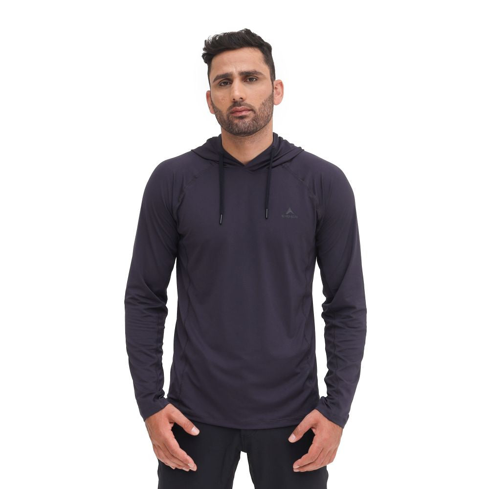 EIGER Mens Tropple Hoodie 2.0 Long-Sleeved T-Shirt