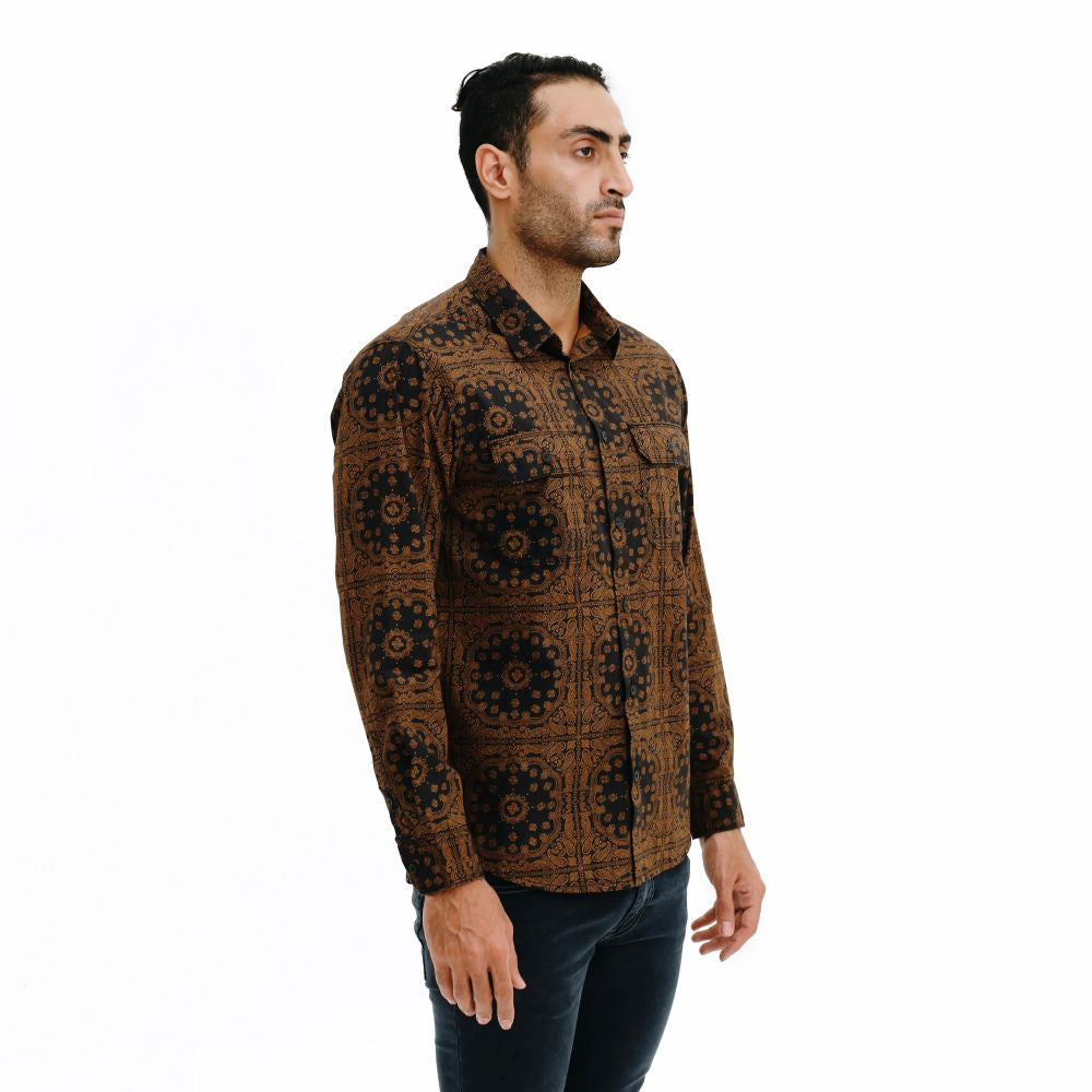 EIGER Blumen Paisley Long-Sleeved Shirt