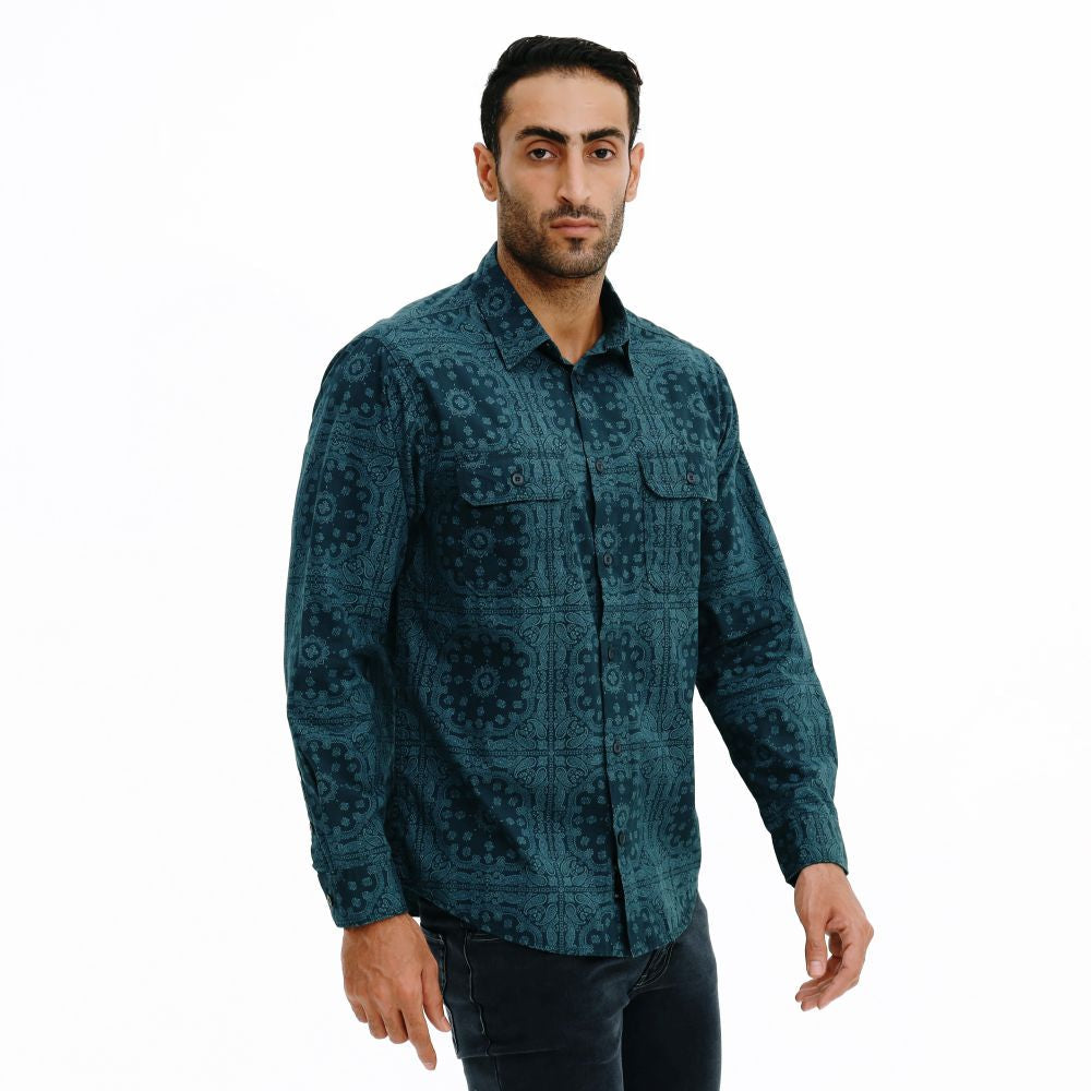 EIGER Blumen Paisley Long-Sleeved Shirt