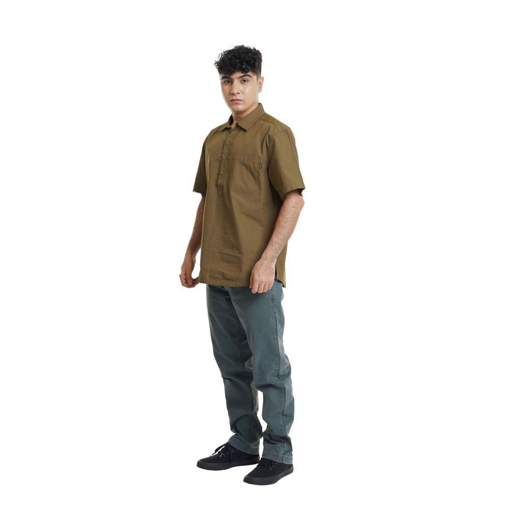 EIGER Riverton Half Button Short-Sleeved Shirt