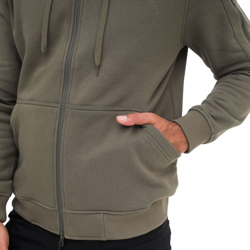 EIGER Mens Sweat Jacket Tactical