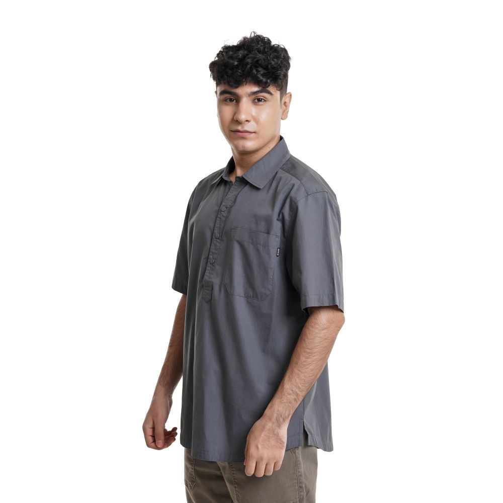 EIGER Riverton Half Button Short-Sleeved Shirt