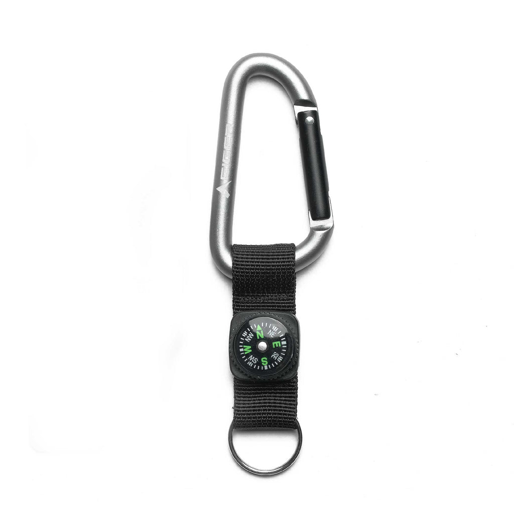 EIGER Pear D Carabiner Wstrap 8mm Compass Keychain
