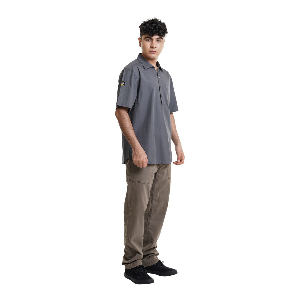 EIGER Riverton Half Button Short-Sleeved Shirt