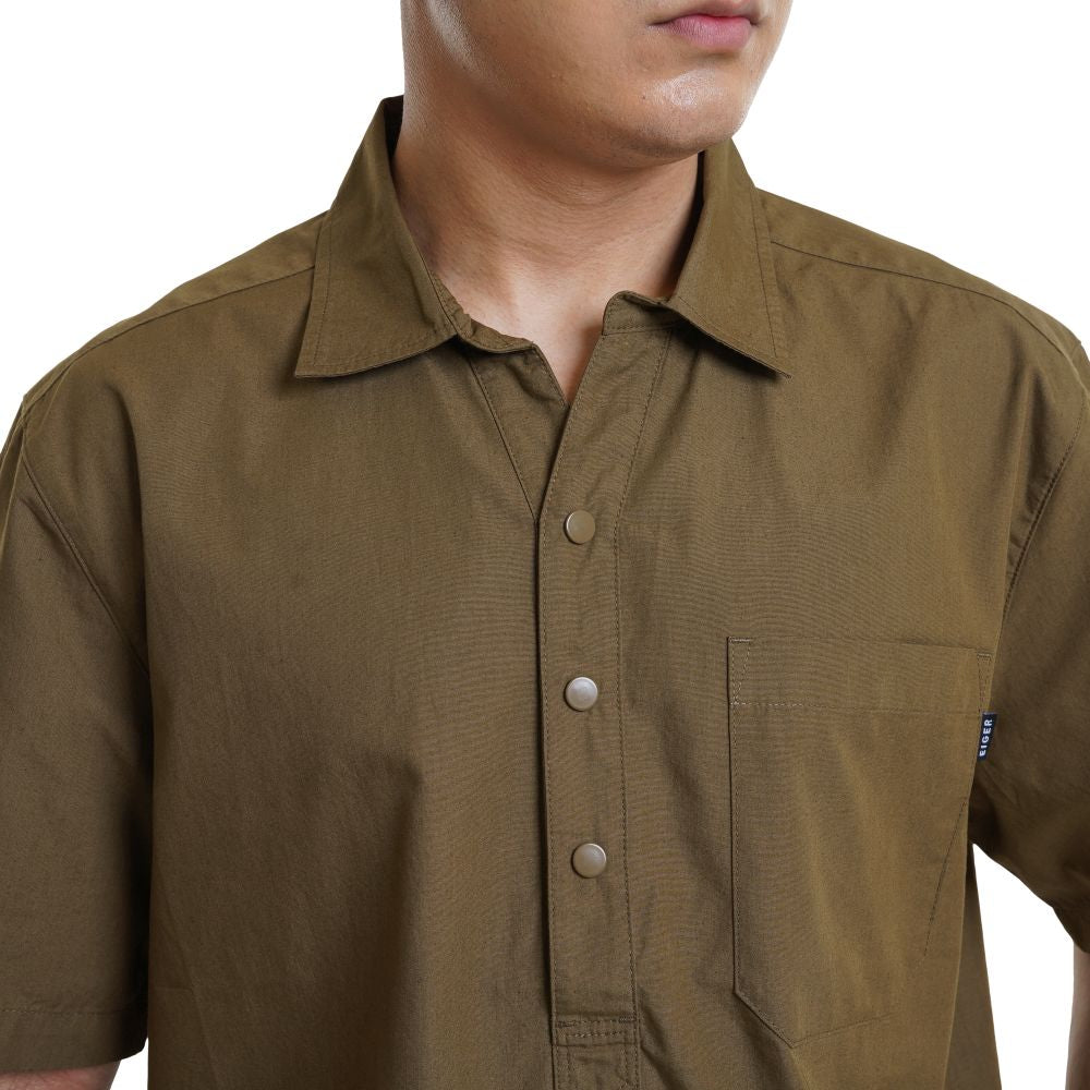 EIGER Riverton Half Button Short-Sleeved Shirt